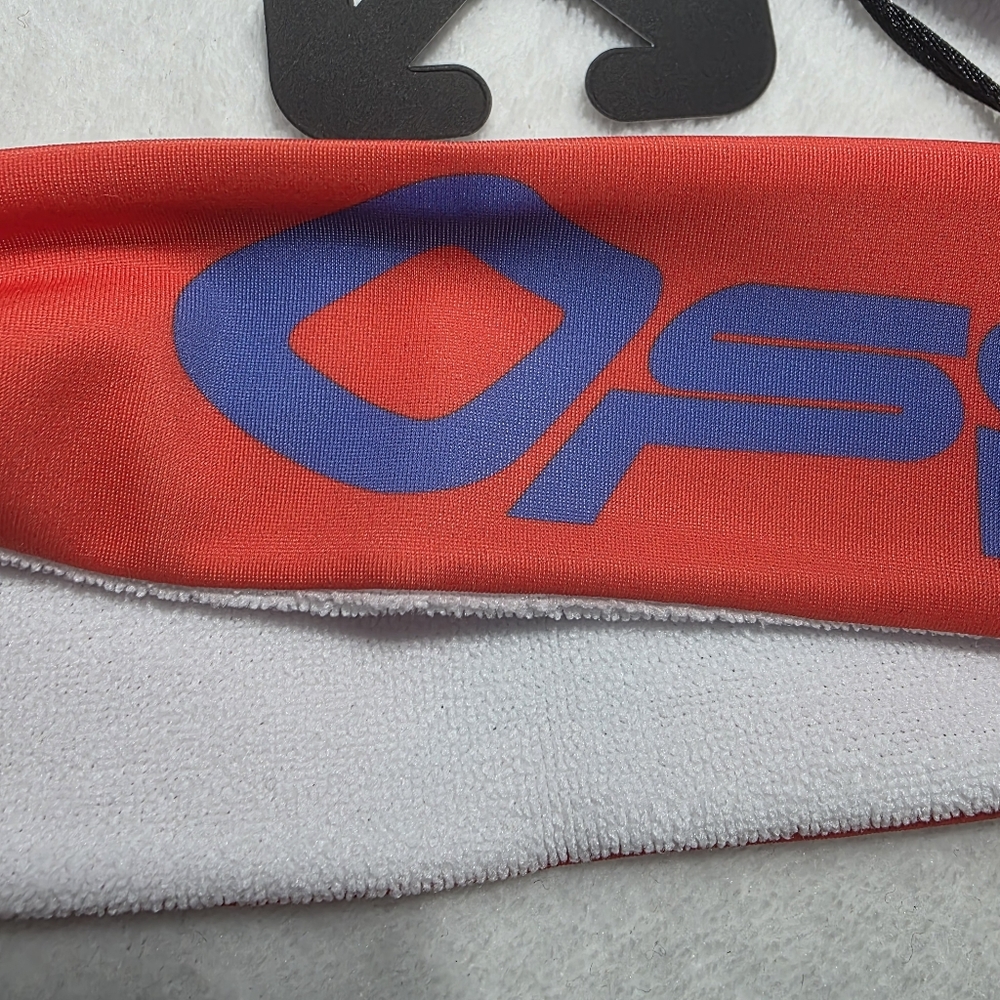 NWT Authentic Off White Active Wavy Logo Headband Orange Blue OS - Picture 5 of 9